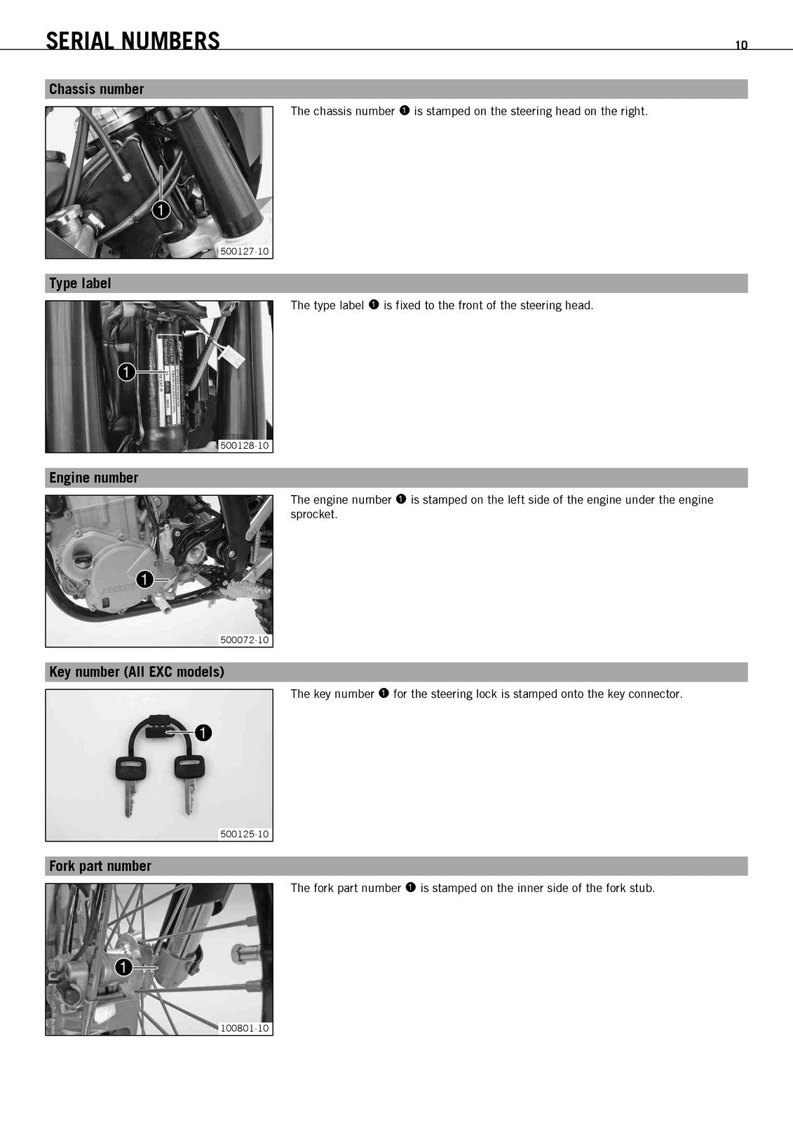 KTM 400 450 530 EXC XC-W Motorcycle Owners Manual 2011 - WIRE BOUND - COVERS