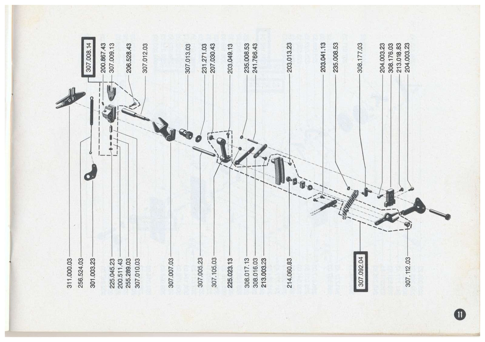 BERNINA 830 831 832 Record Sewing Machine Illustrated Parts Manual - WIRE BOUND