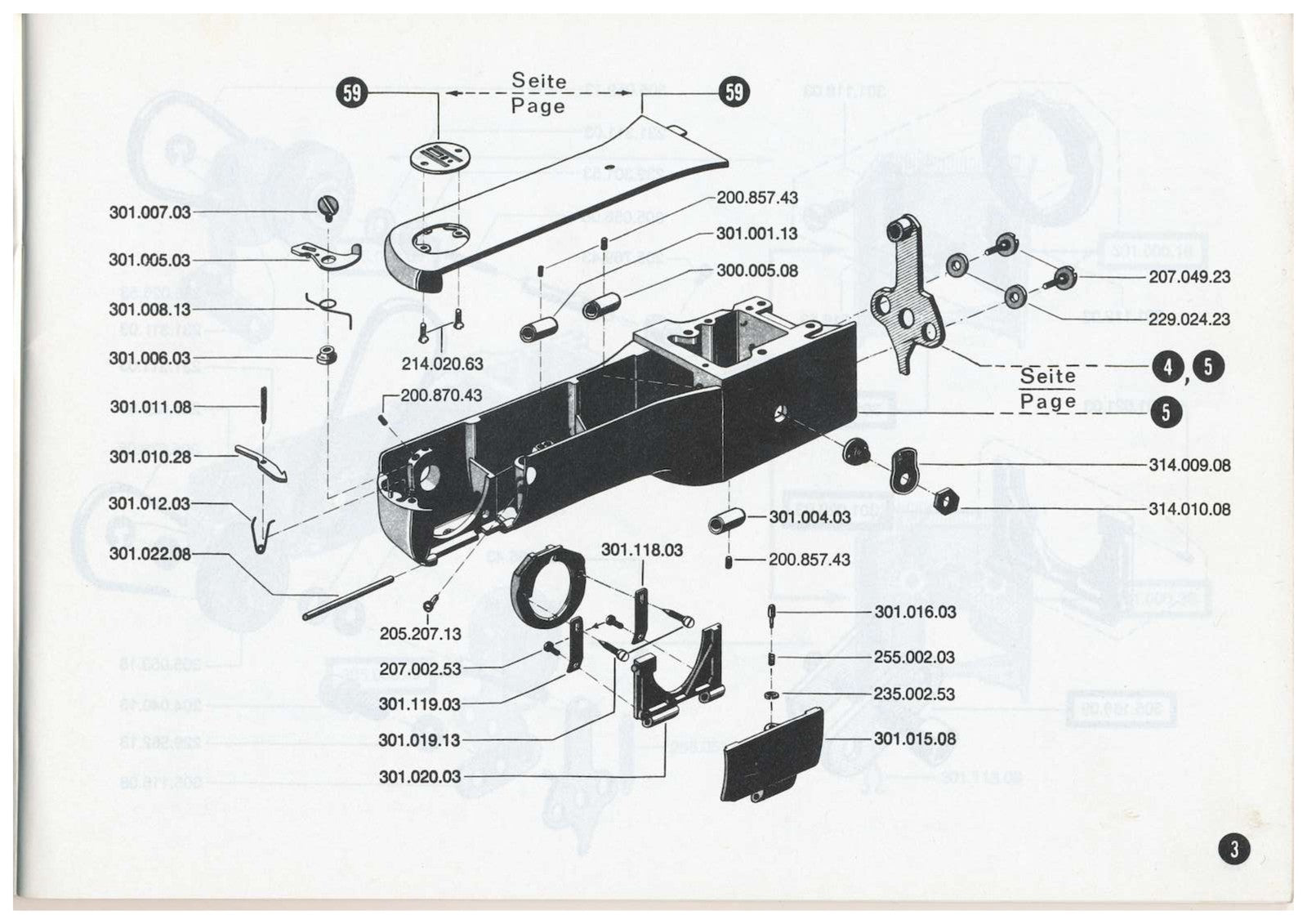 BERNINA 730 Sewing Machine Illustrated Parts Manual - WIRE BOUND - TOUGH COVERS