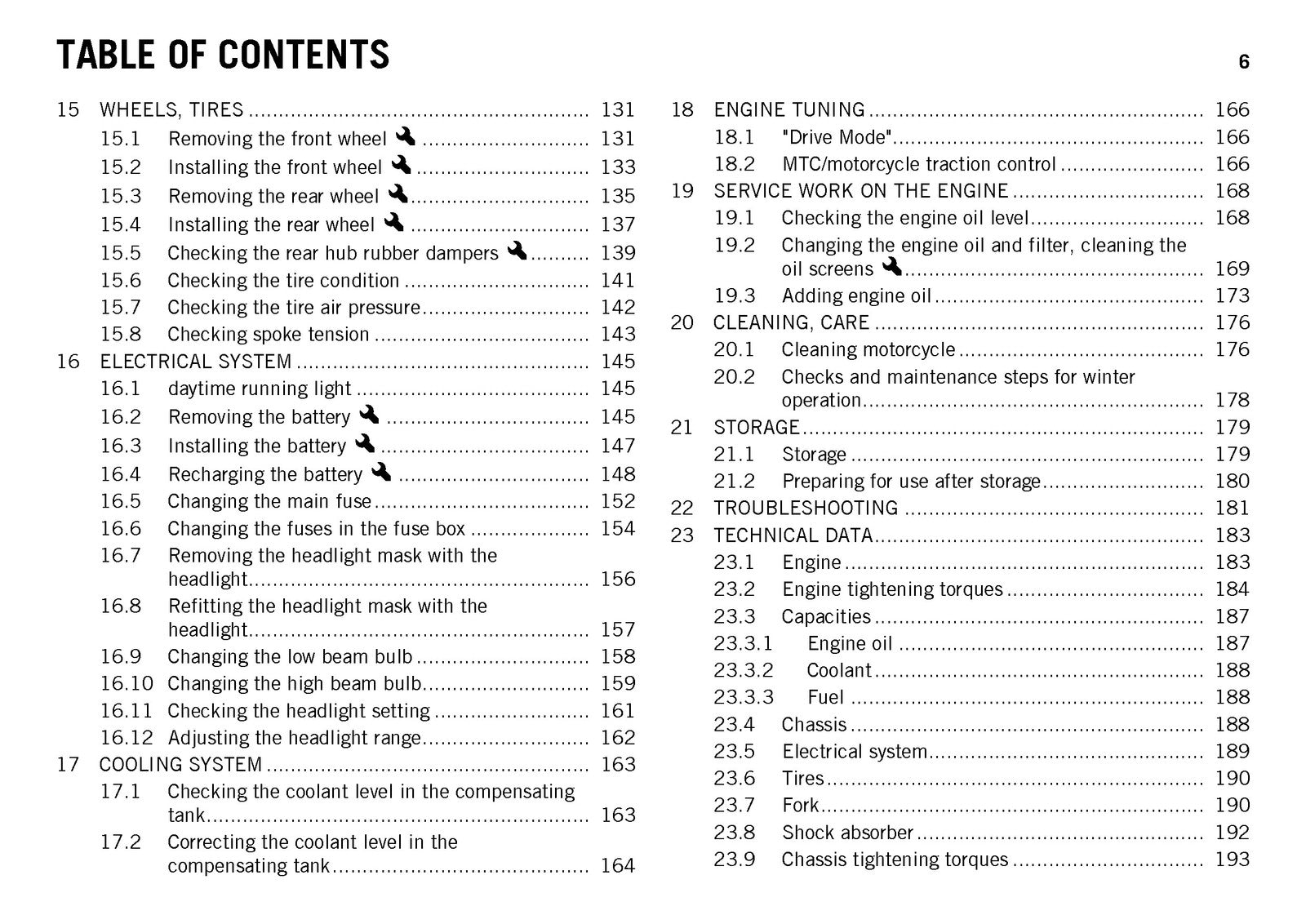 KTM 1190 Adventure R Owners Manual 2013 - STEEL WIRE BOUND - PROTECTIVE COVERS