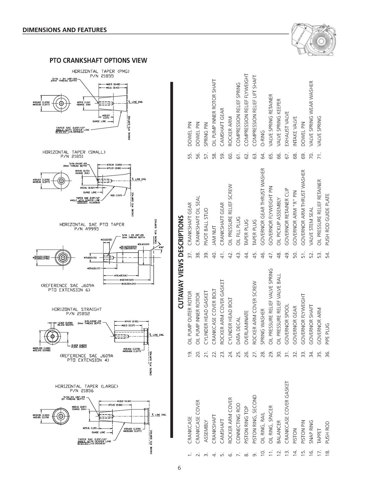 GENERAC 320 360 410 Large Frame GN Engines Service Repair Manual - WIRE BOUND