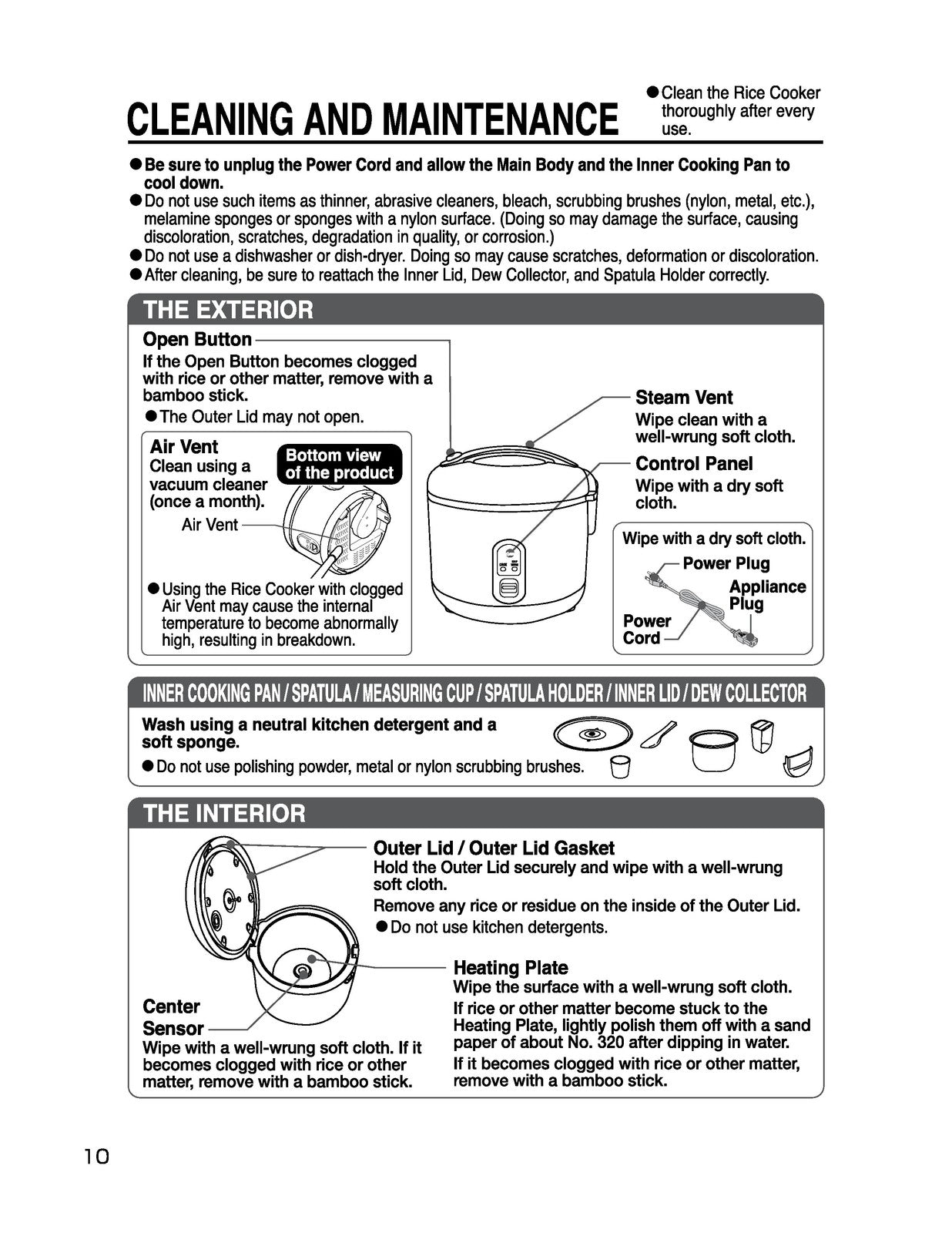 ZOJIRUSHI NS-RPC10 NS-RPC18 Rice Cooker Operating Instructions Manual - BOUND