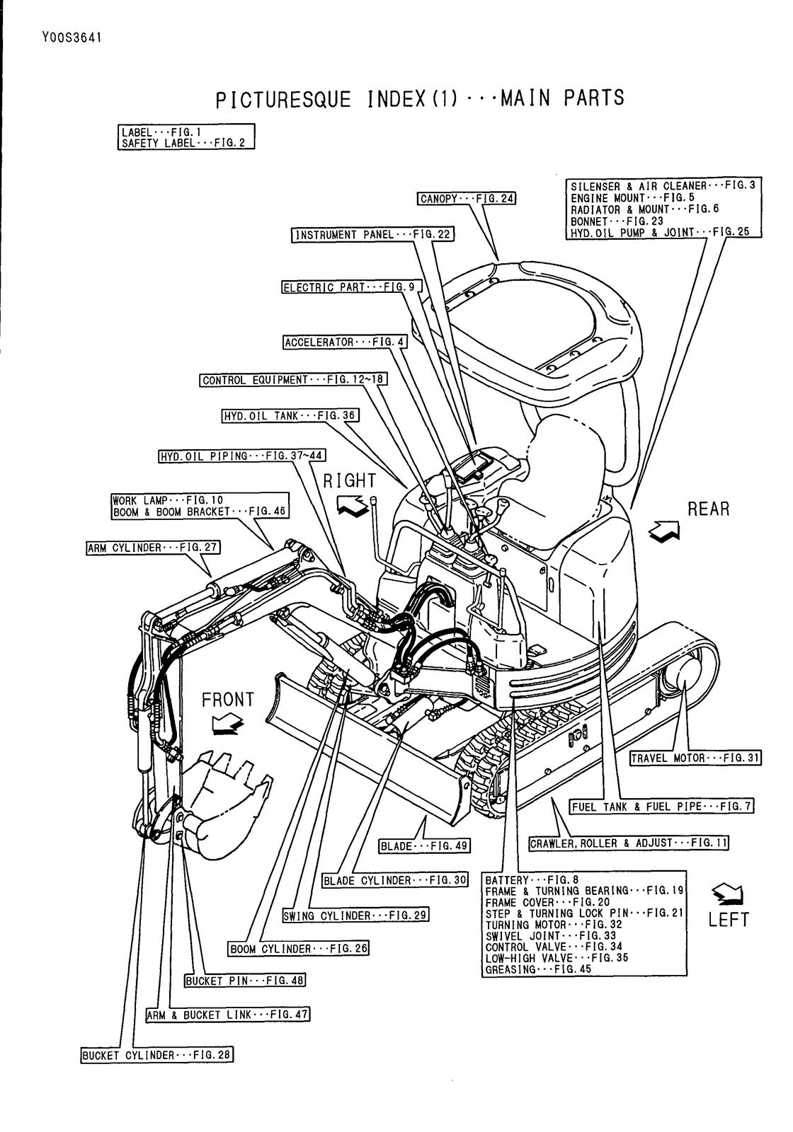 YANMAR ViO15 Excavator Parts Catalog Manual 1998 - WIRE BOUND - TOUGH COVERS