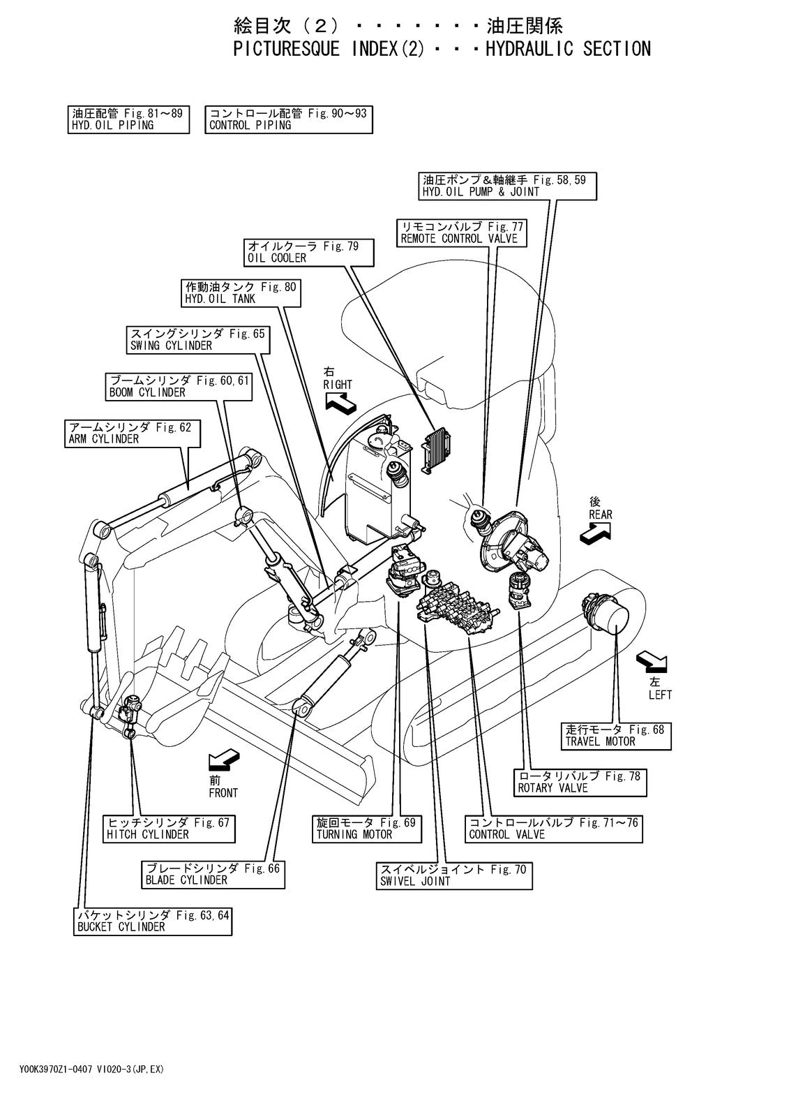YANMAR ViO20-3 Excavator Parts Catalog Manual 2004 - BOUND - COVERS - FOLDOUTS