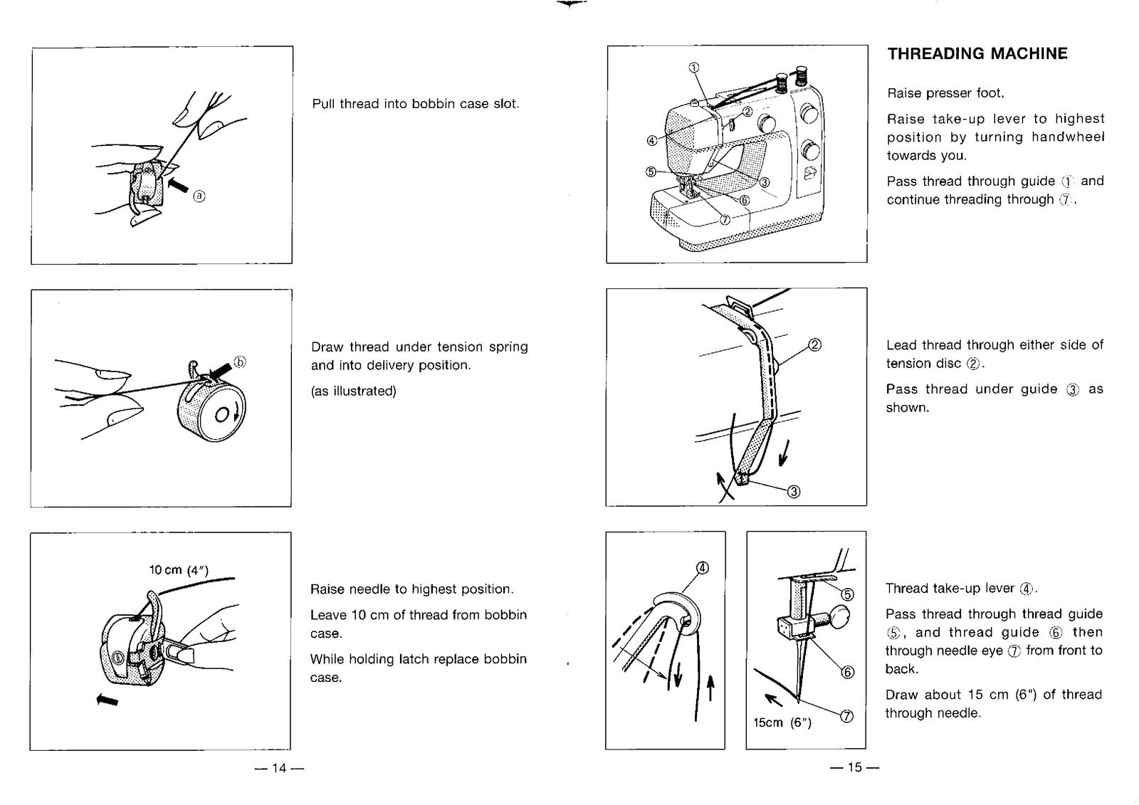 SINGER 1014 Instruction Manual - STEEL WIRE BOUND - PROTECTIVE COVERS
