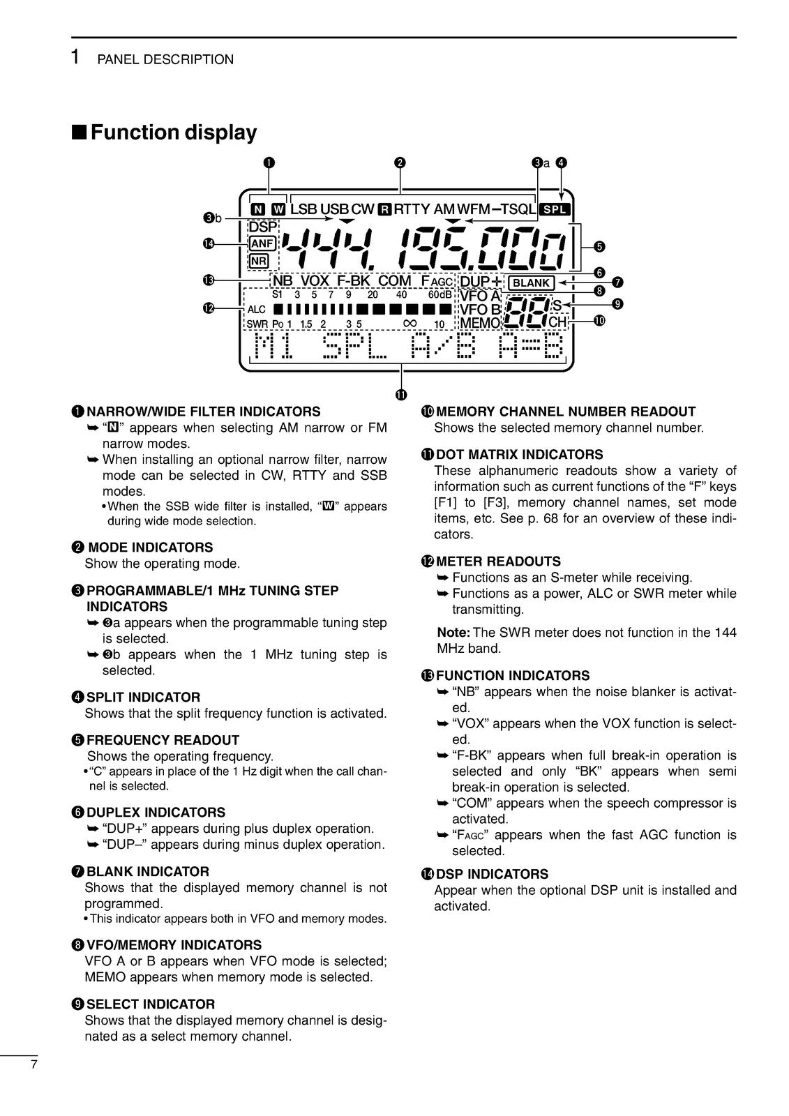 ICOM IC-706MKIIG HF VHF UHF Transceiver Instruction Manual - WIRE BOUND - COVERS