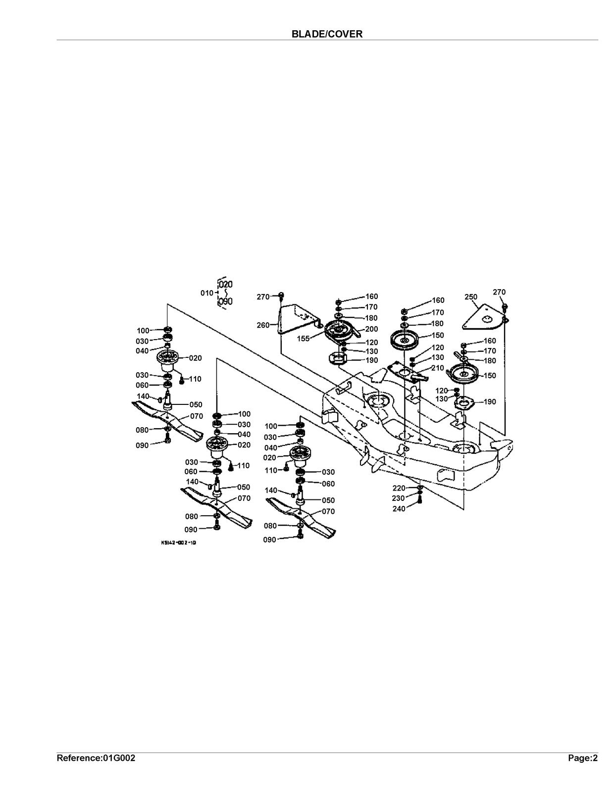 KUBOTA RCK44LT Parts Manual - STEEL WIRE BOUND - PROTECTIVE COVERS
