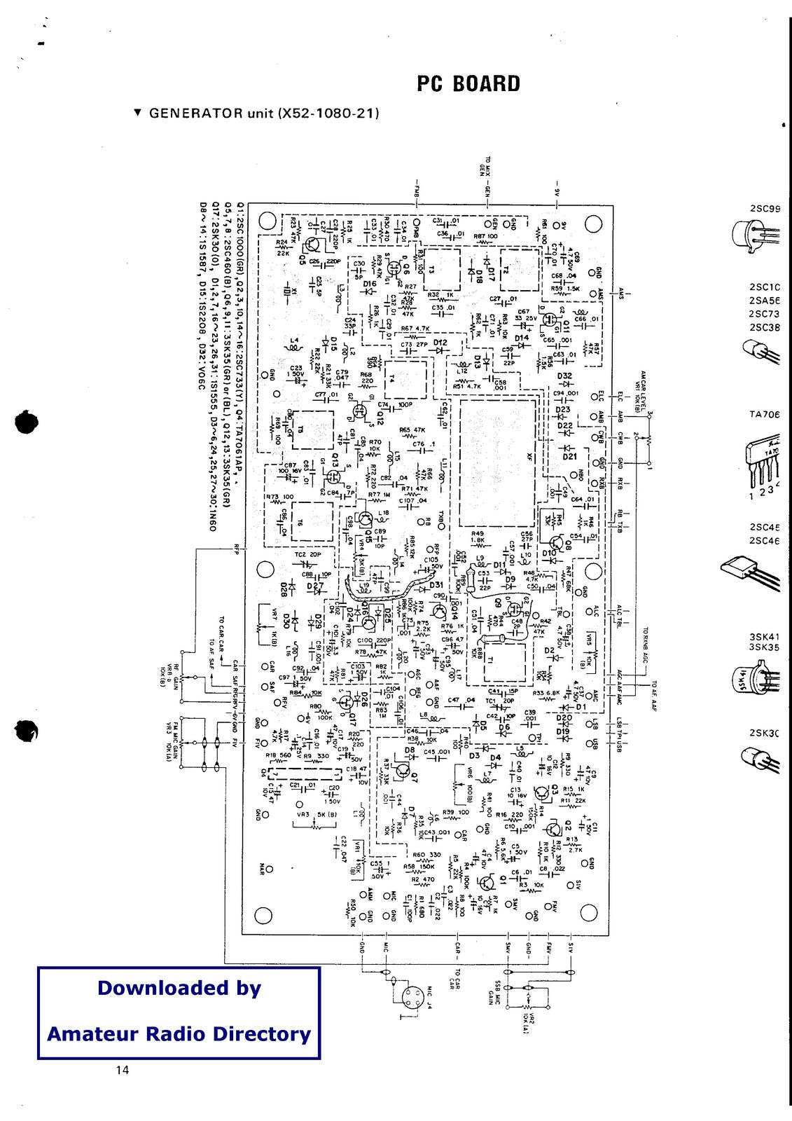 KENWOOD TS-700G 2m Transceiver Service Manual - STEEL WIRE BOUND - TOUGH COVERS