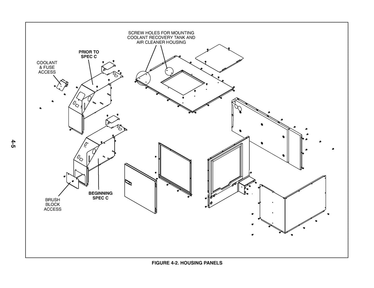 ONAN HDCAA HDCAB HDCAC HDCAD Diesel Genset Service Manual 2004 - WIRE BOUND