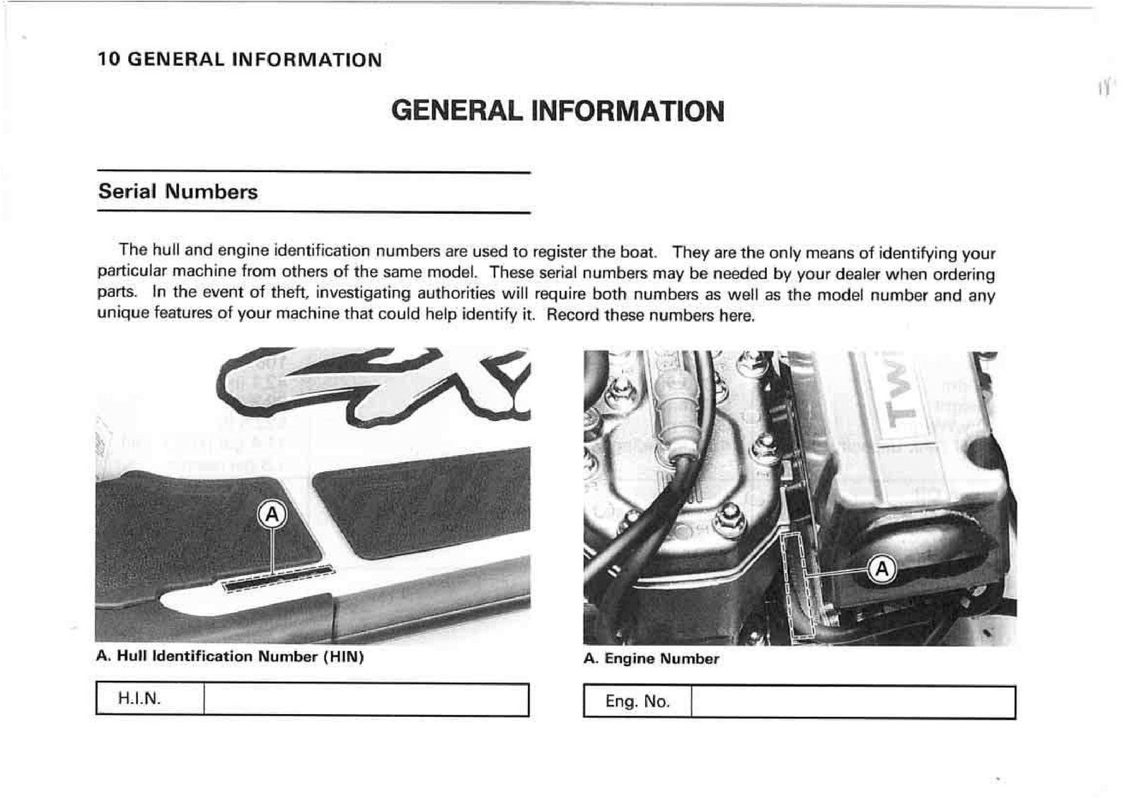 KAWASAKI JET SKI 750 ZXI Watercraft Owners Manual 1996 - WIRE BOUND - COVERS