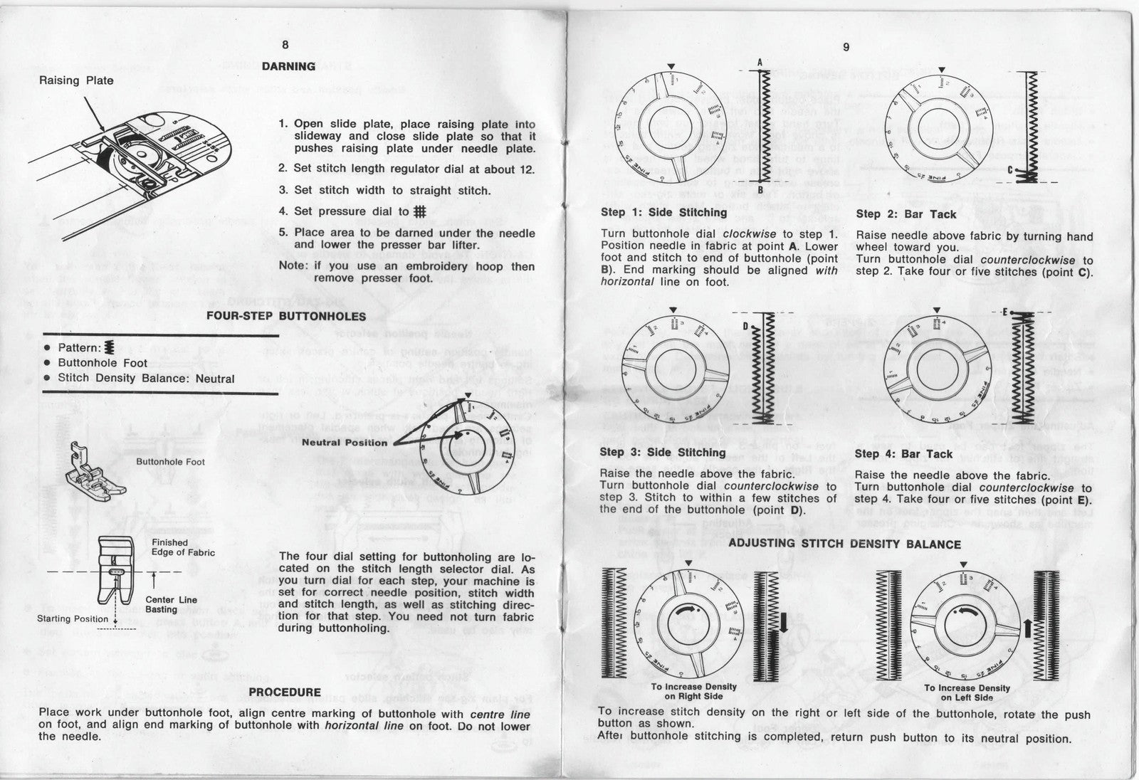 SINGER Zigzag Sewing Machine Instruction Manual - WIRE BOUND - TOUGH COVERS