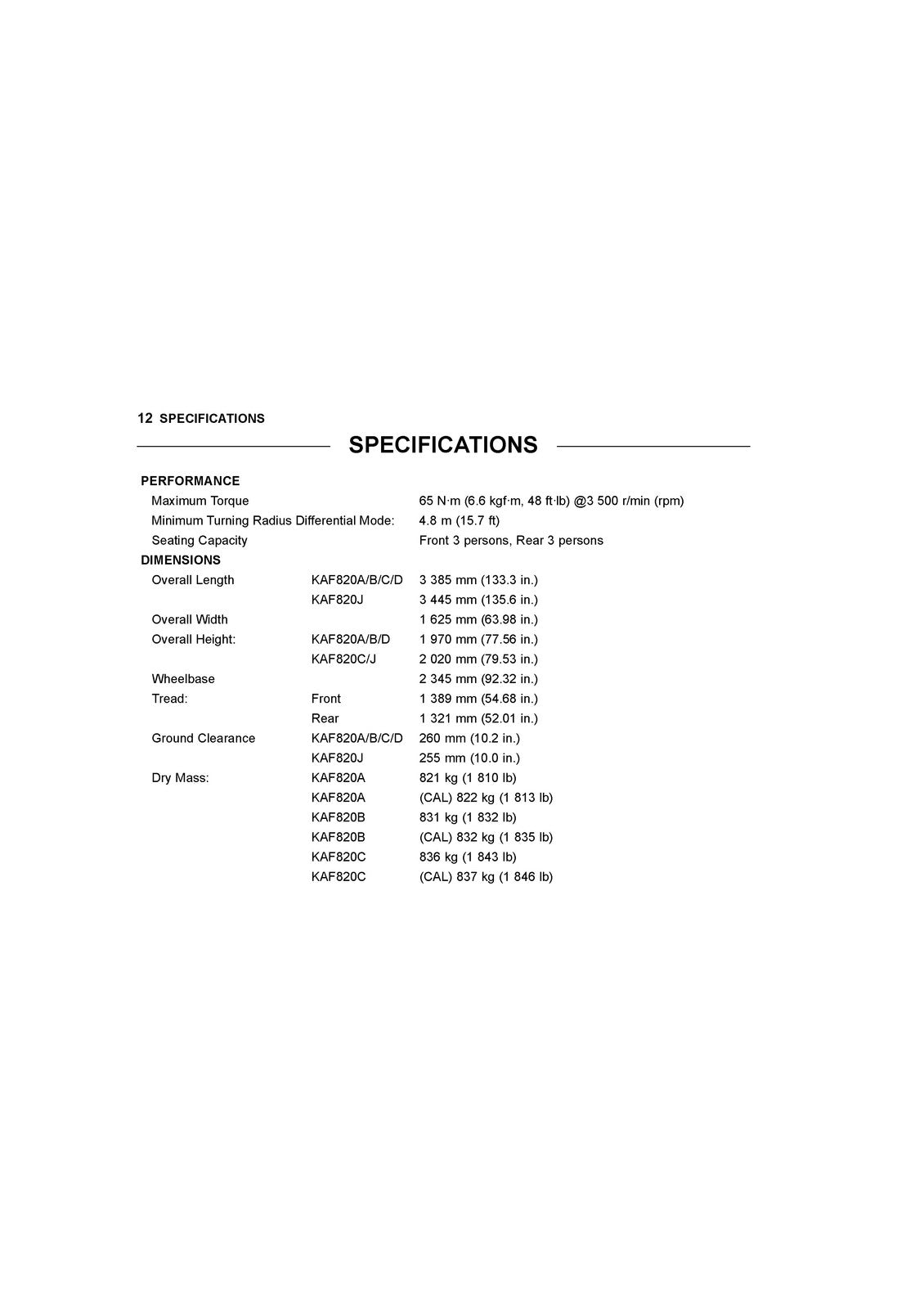 KAWASAKI Mule Pro-FXT EPS Camo Utility Vehicle Owners Manual 2018 - WIRE BOUND