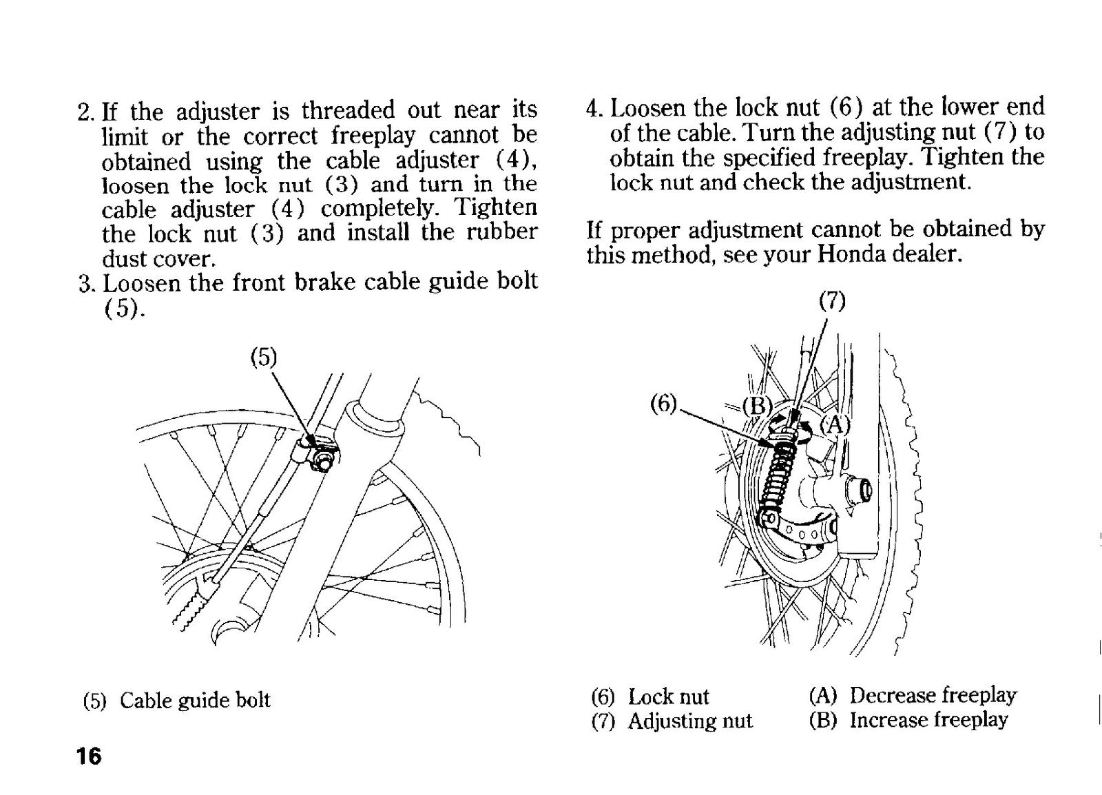 HONDA CRF70F Owners Manual 2008 - STEEL WIRE BOUND - PROTECTIVE COVERS