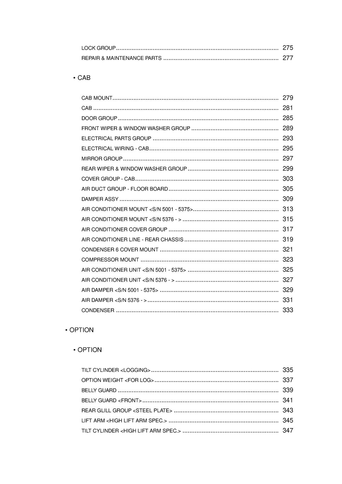KAWASAKI 70ZV Wheel Loader Parts Manual 2006 SN 70C4-5001 Up - WIRE BOUND