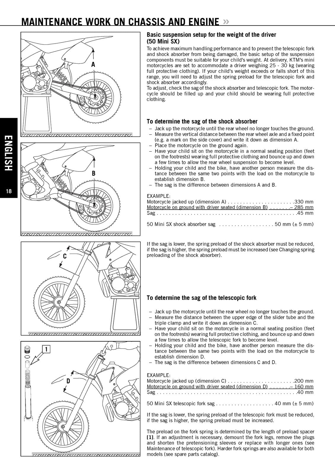 KTM 50 Mini Adventure 50 Mini SX Owners Manual 2008 - WIRE BOUND - TOUGH COVERS