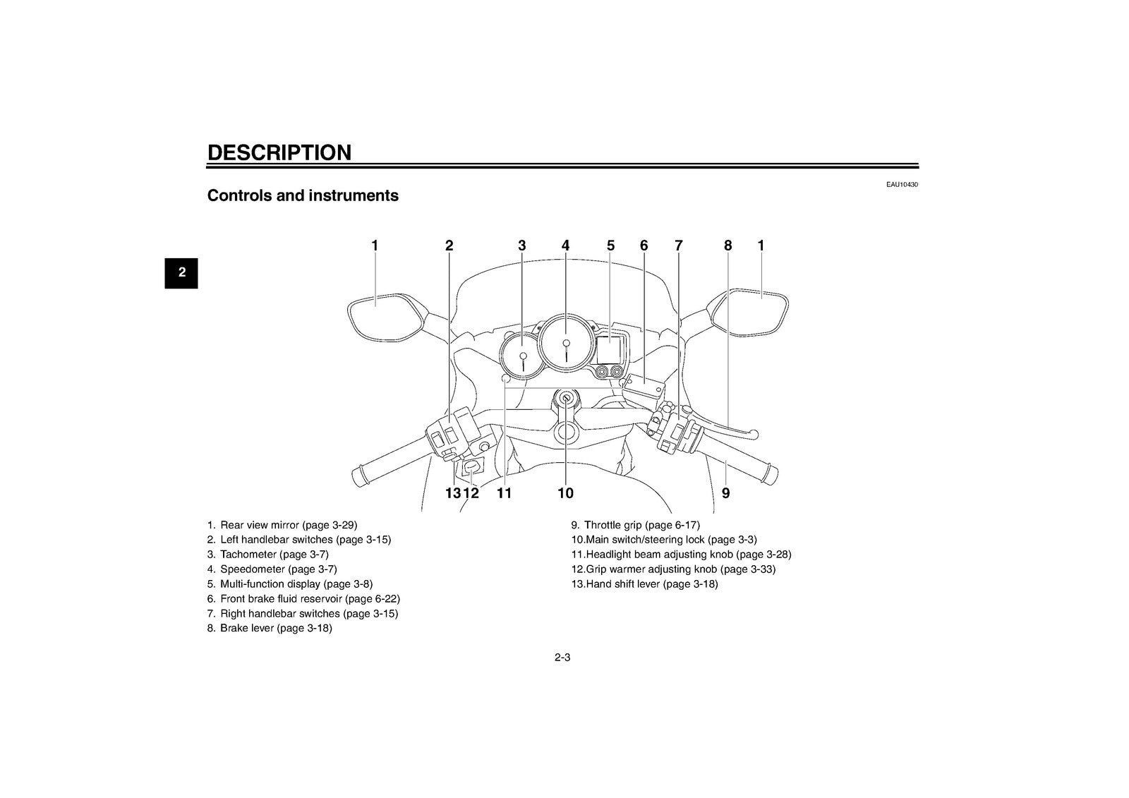 YAMAHA FJR1300AS Motorcycle Owners Manual 2010 - STEEL WIRE BOUND - TOUGH COVERS