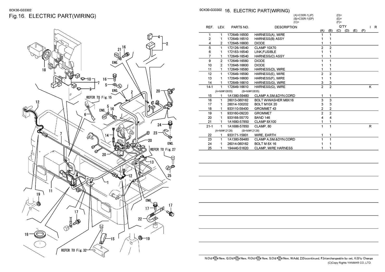 YANMAR C30R-1 Crawler Carrier Parts Catalog Manual 2010 - WIRE BOUND - COVERS