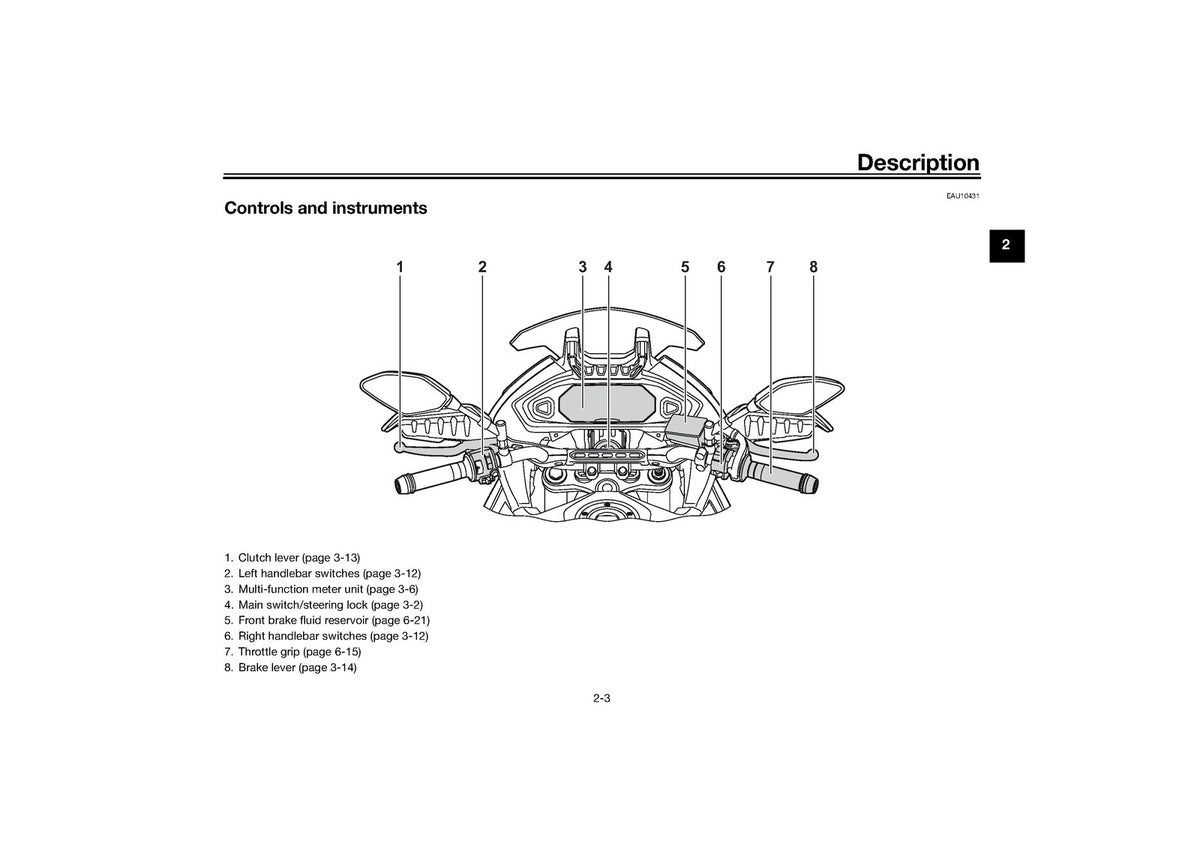 YAMAHA Tracer 7 MTT690 MTT690-U Motorcycle Owners Manual 2022 - WIRE BOUND
