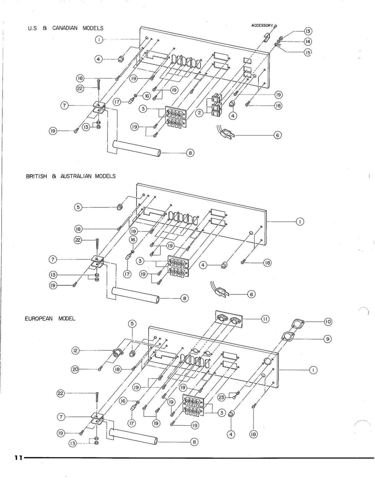 YAMAHA CR-620 FM AM Receiver Service Manual & Parts LIst - BOUND COVERS FOLDOUTS