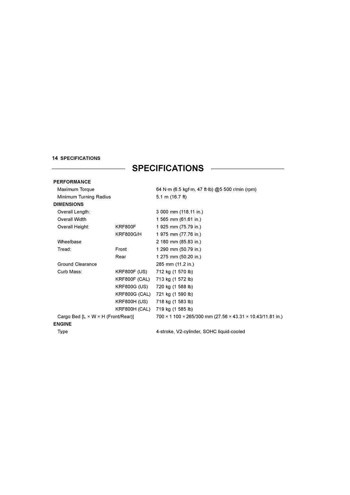 KAWASAKI Teryx Camo Utility Vehicle Owners Manual 2019 - WIRE BOUND - COVERS