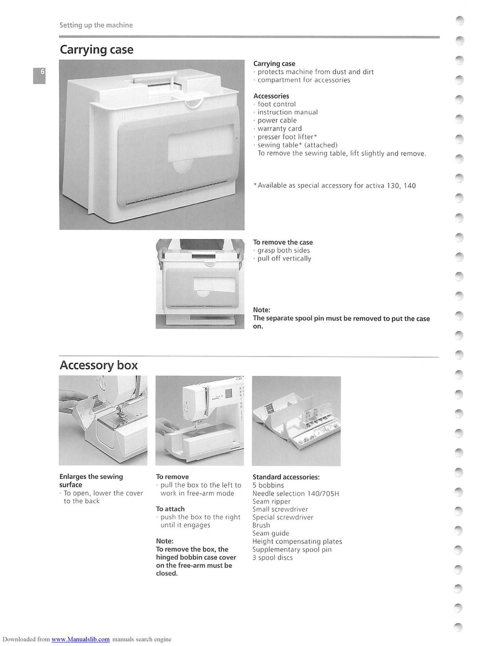 BERNINA Activa 130 131 Patchwork Editon 140 Instruction & Sewing Manual - BOUND