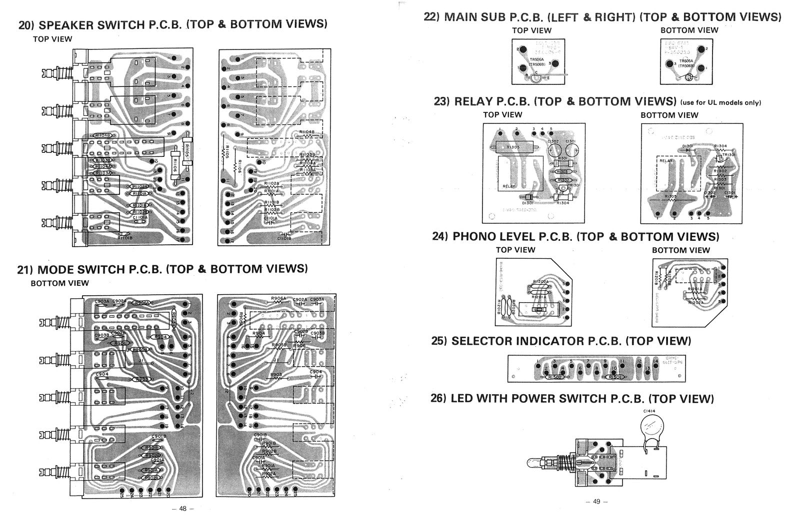 REALISTIC STA-2100D AM FM Stereo Receiver Service Manual - WIRE BOUND - COVERS