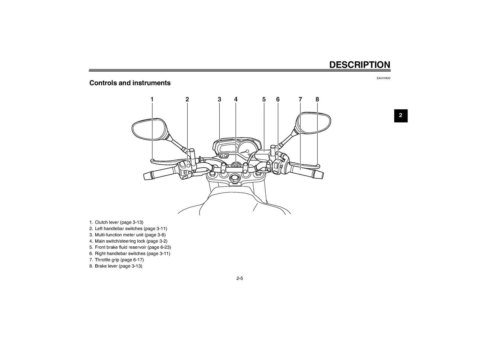 YAMAHA FZ8-N FZ8-NA Owners Manual 2012 E2 - STEEL WIRE BOUND - PROTECTIVE COVERS