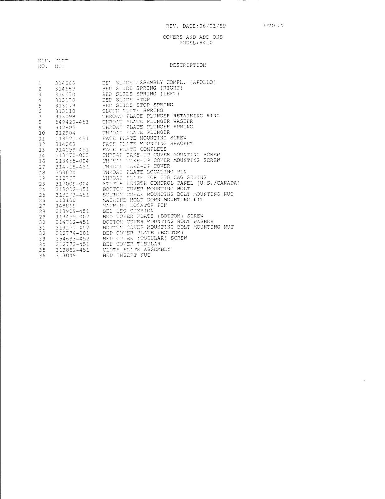 SINGER 9410 Parts Manual - STEEL WIRE BOUND - PROTECTIVE COVERS