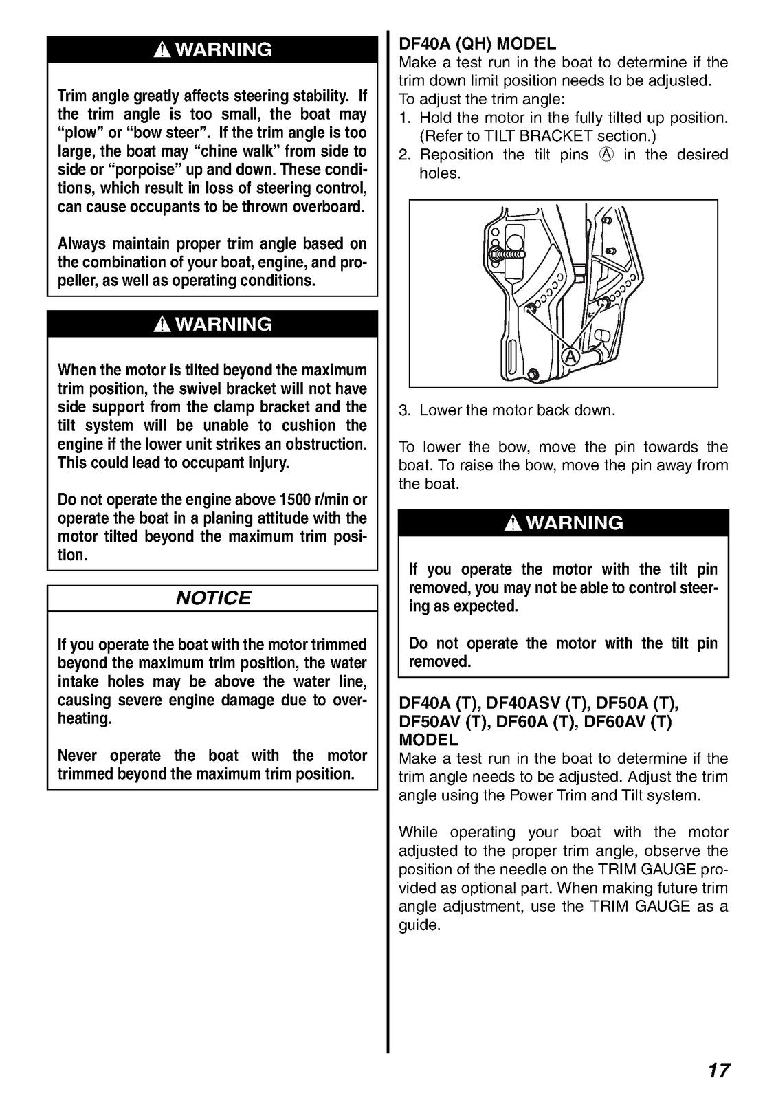 SUZUKI DF40A DF50A DF60A Outboard Owners Manual - WIRE BOUND - TOUGH COVERS