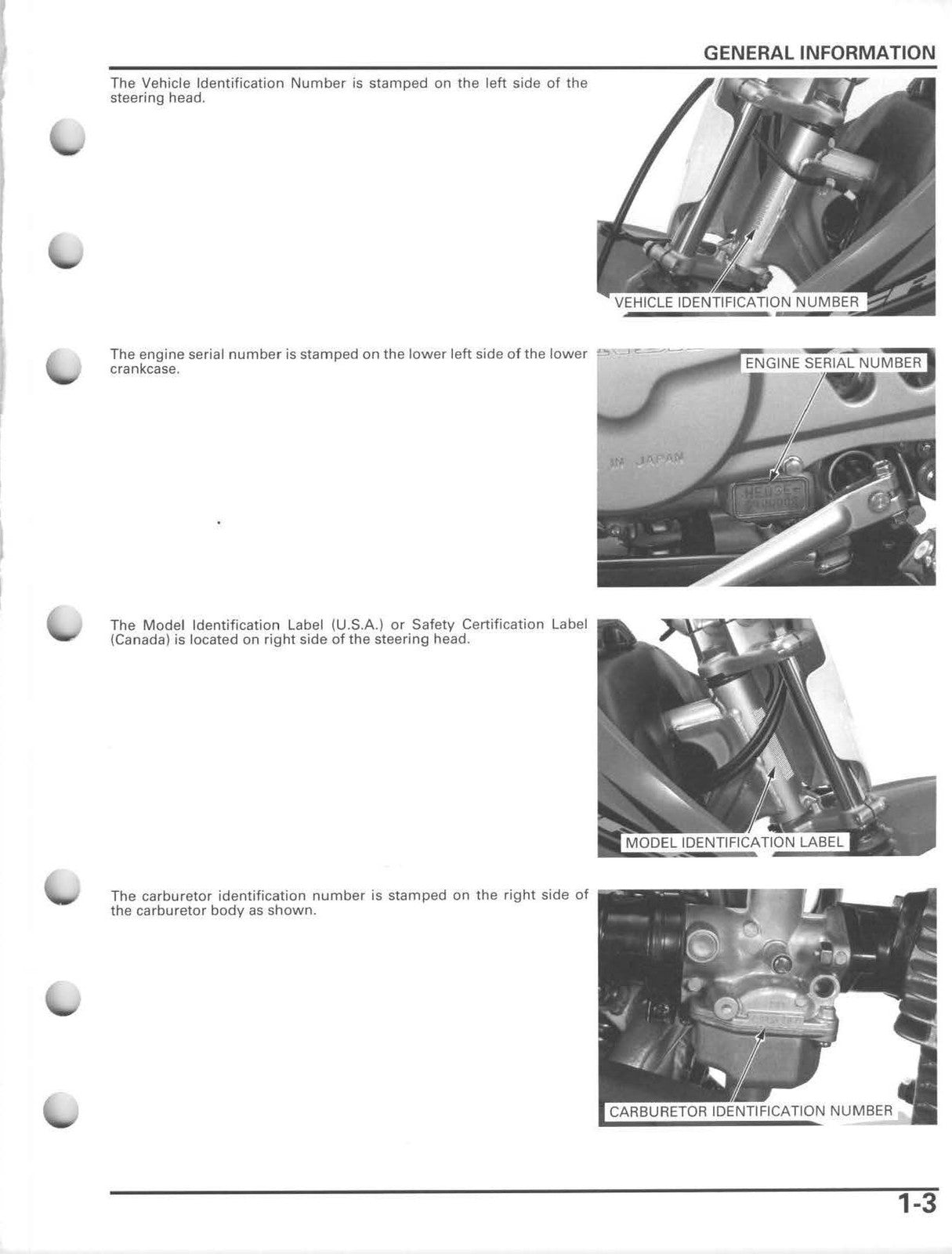 HONDA CRF80F CRF100F Motorcycle Service Manual 2004-2013 - WIRE BOUND - COVERS