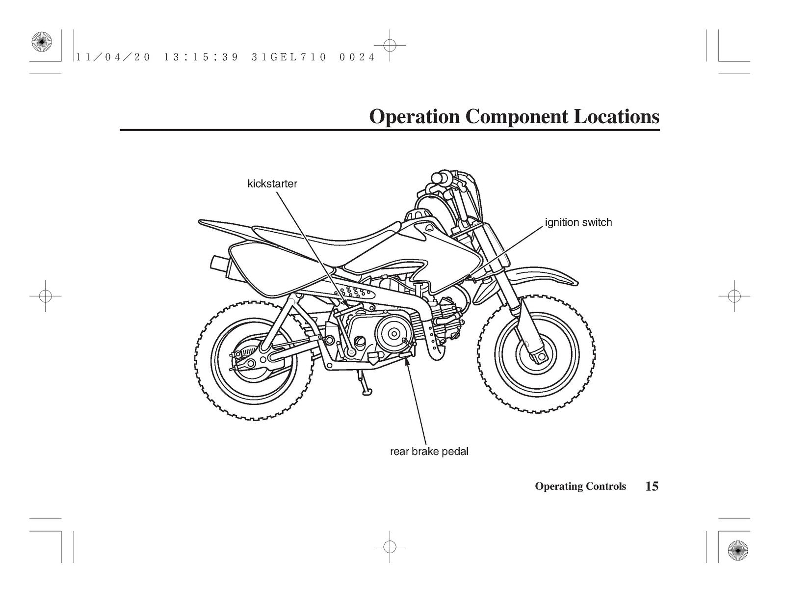 HONDA CRF50F Motorcycle Owners Manual 2012 - STEEL WIRE BOUND - TOUGH COVERS