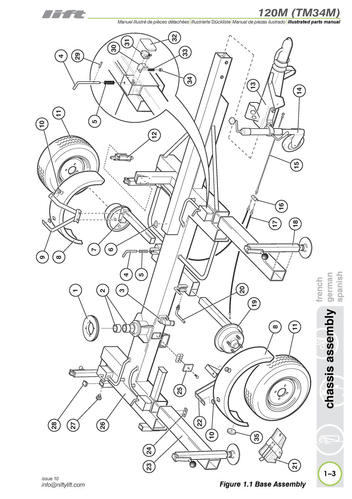 NIFTYLIFT 120M TM34M Illustrated Parts Manual 2018 - WIRE BOUND - TOUGH COVERS