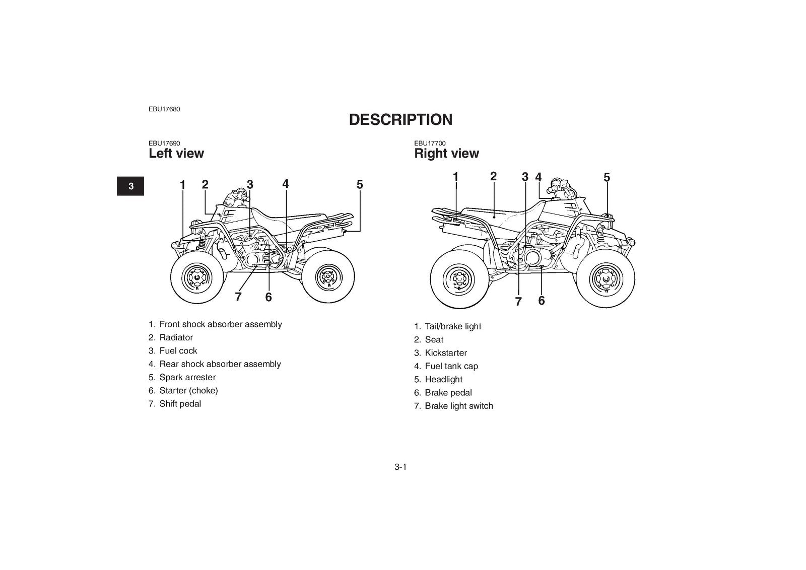 YAMAHA Banshee YFZ350Z ATV Owners Manual - STEEL WIRE BOUND - PROTECTIVE COVERS