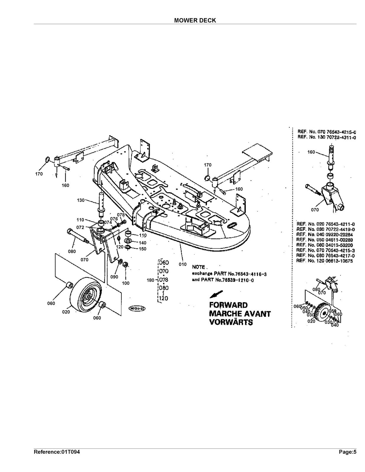 KUBOTA RC60-F20-F2000 Parts Manual - STEEL WIRE BOUND - PROTECTIVE COVERS