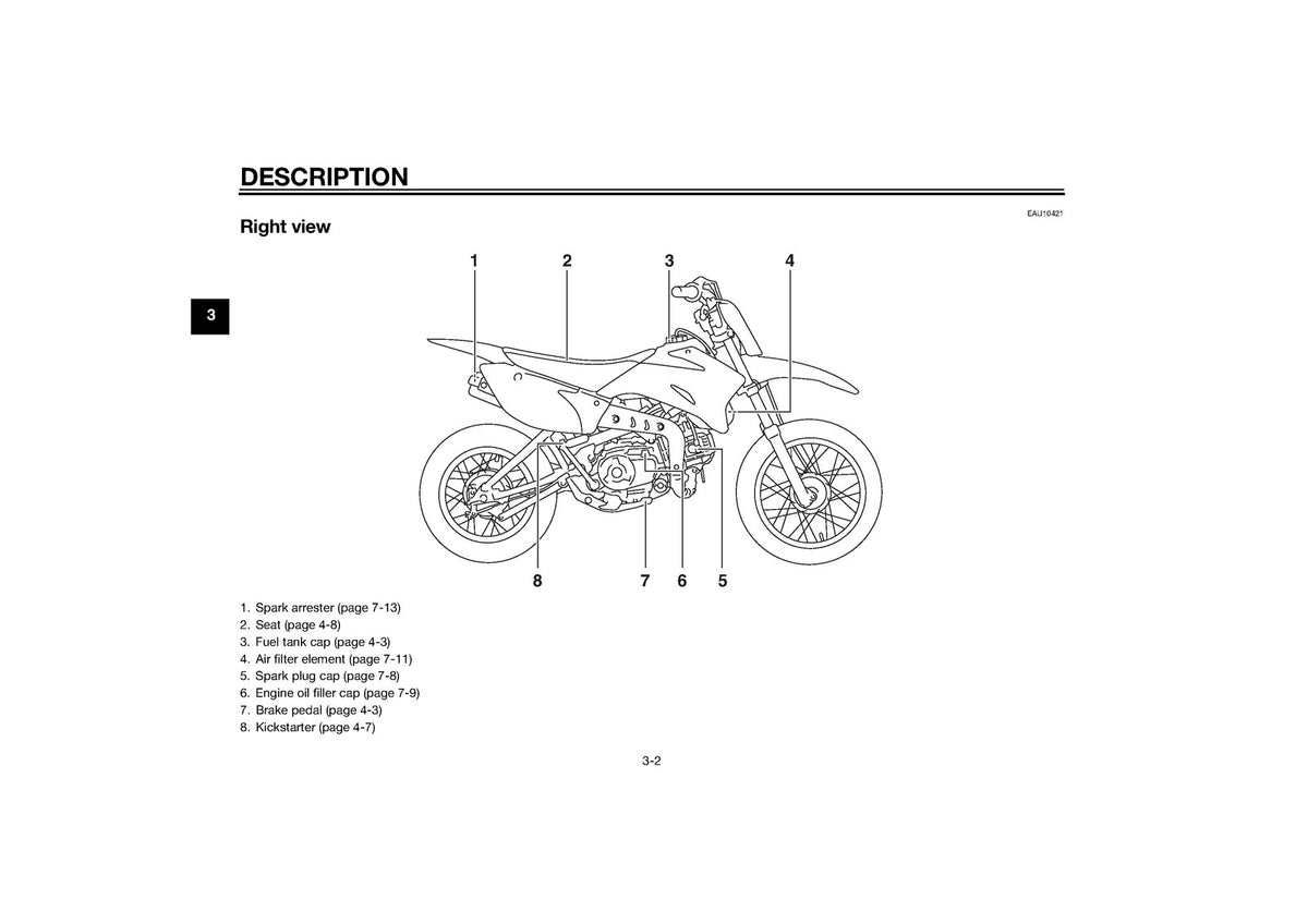 YAMAHA TT-R110E TT-R110EF Owners Manual 2014 - STEEL WIRE BOUND - TOUGH COVERS