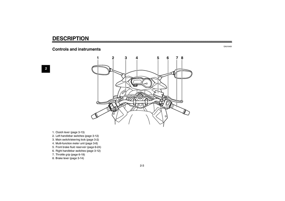 YAMAHA XJ6S XJ6SA Motorcycle Owners Manual 2009 - WIRE BOUND - TOUGH COVERS