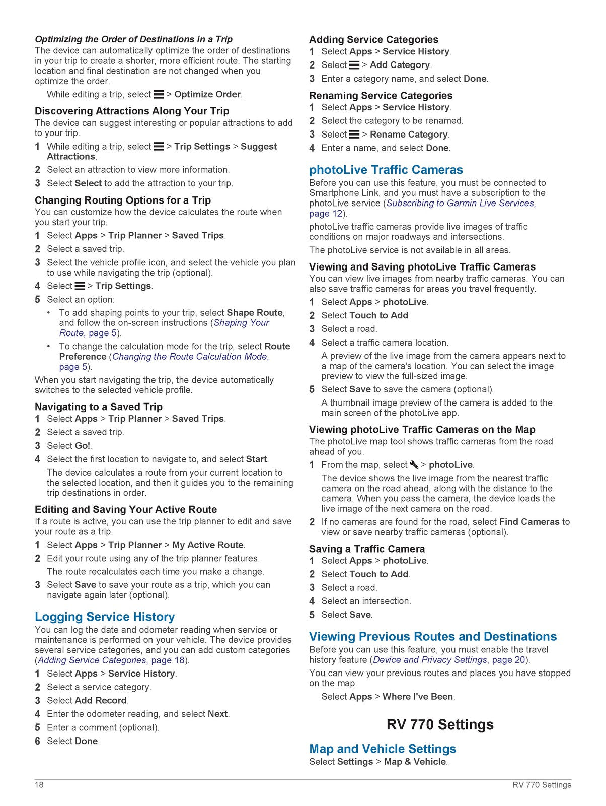GARMIN RV 770 Owners Manual 2016 - STEEL WIRE BOUND - PROTECTIVE COVERS
