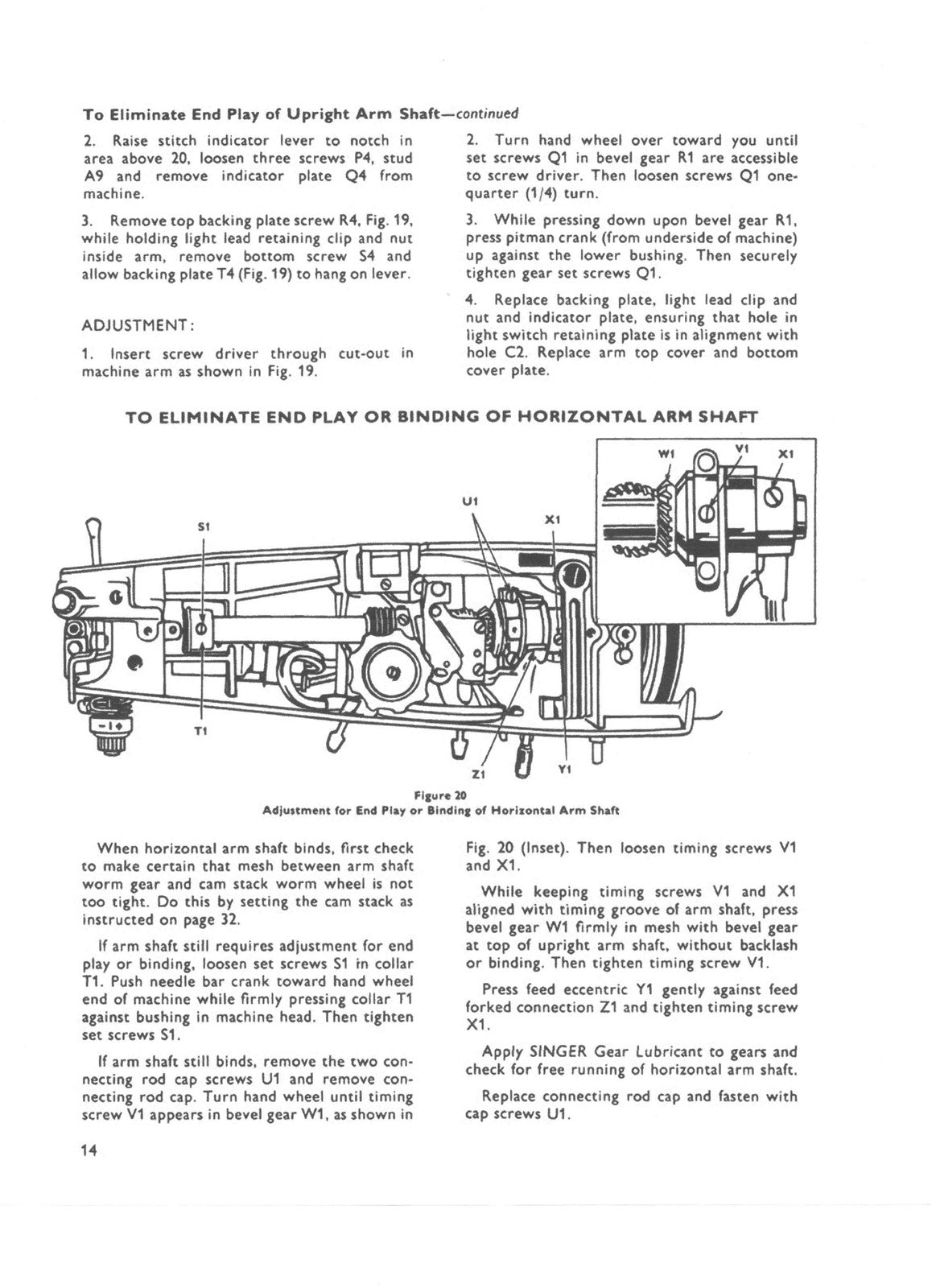 SINGER Class 337 338 Sewing Machine Service Manual 1965 - WIRE BOUND - COVERS