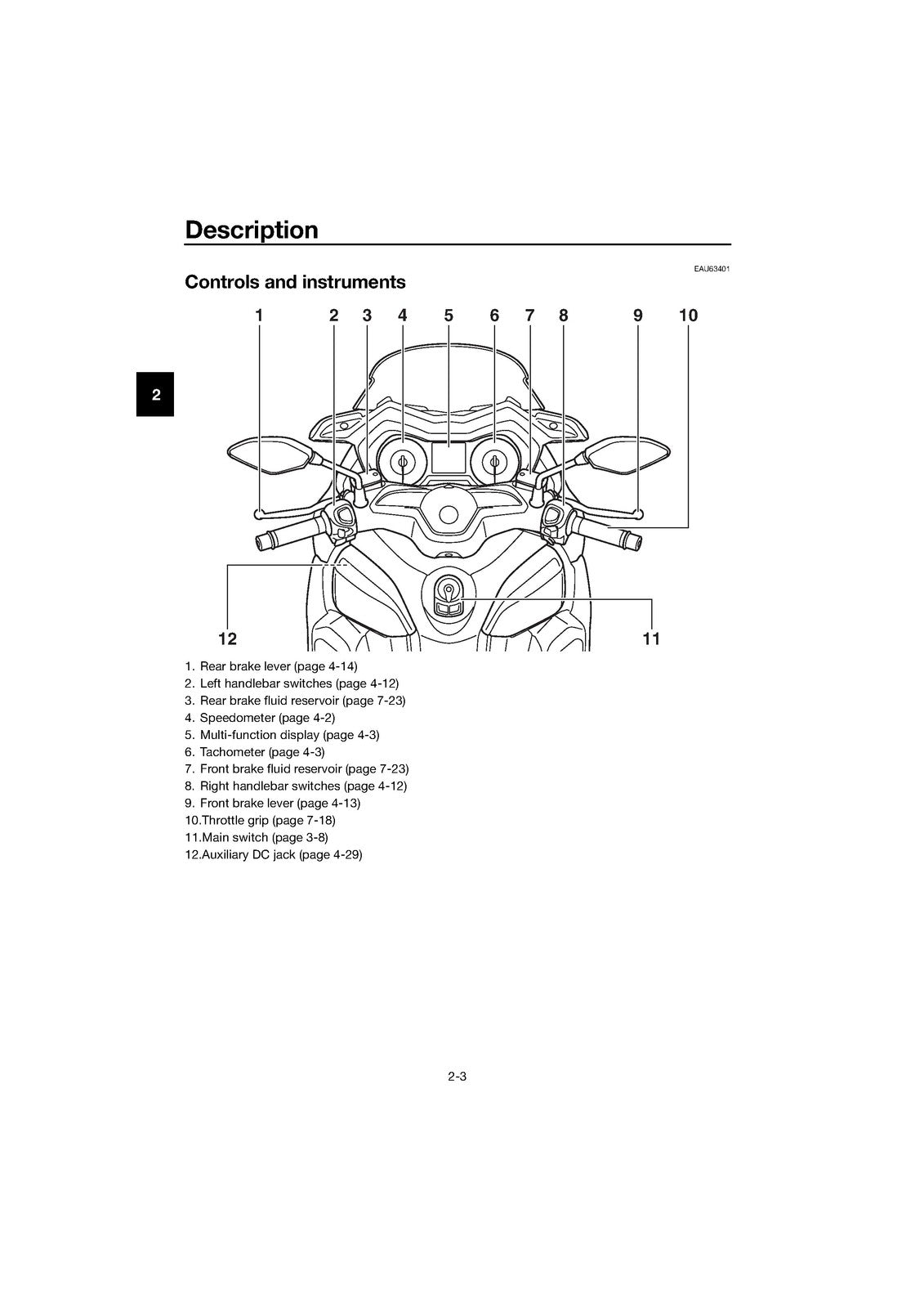 YAMAHA X-MAX 300 Owners Manual 2017 - STEEL WIRE BOUND - PROTECTIVE COVERS