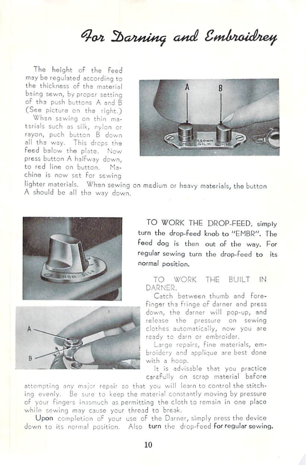 PRECISION Sewing Machine Instruction Color Manual - WIRE BOUND - TOUGH COVERS
