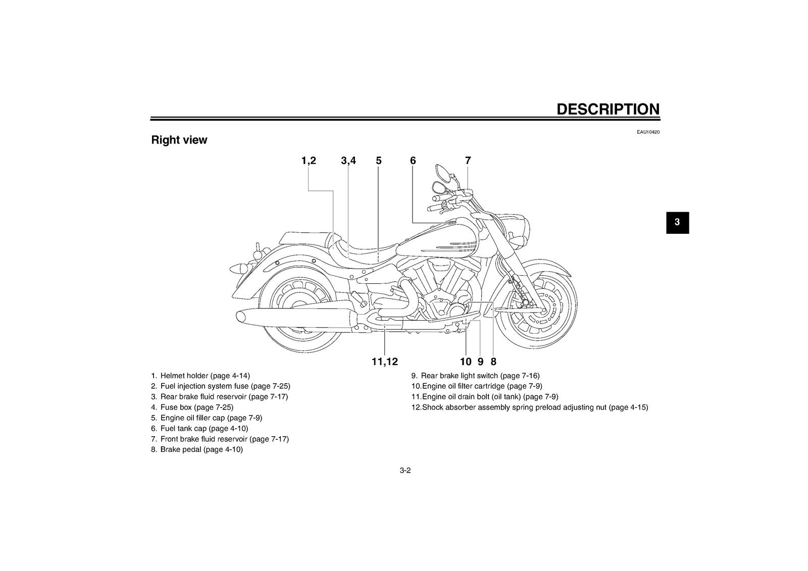 YAMAHA XV19SY XV19MY Roadliner Owners Manual 2008 - WIRE BOUND - TOUGH COVERS