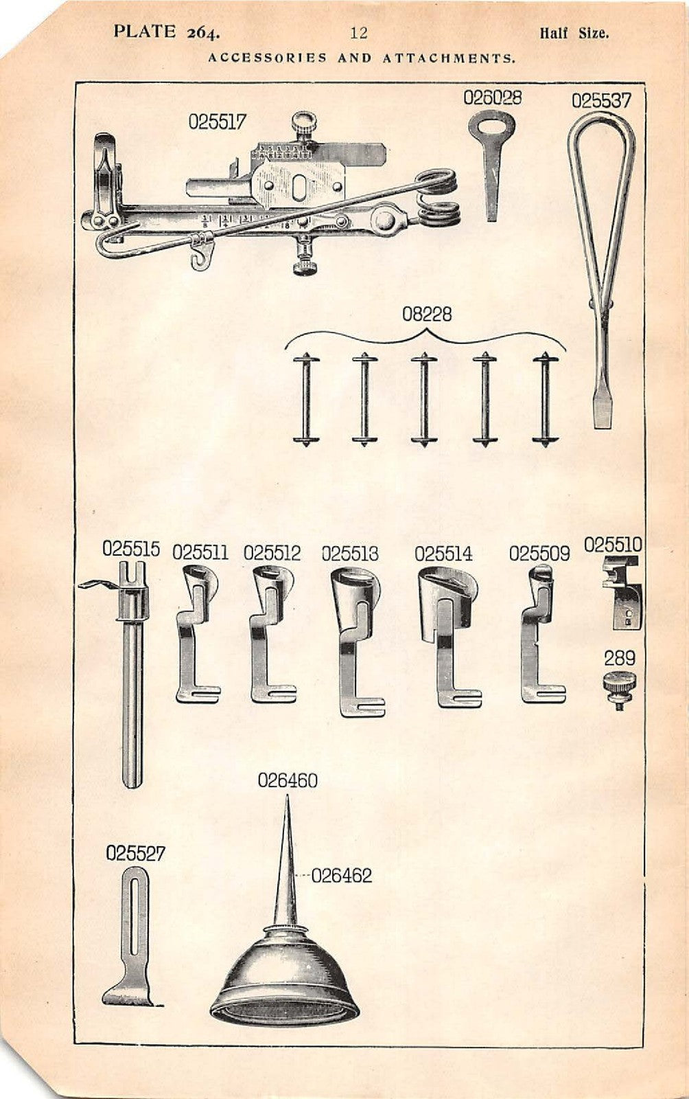 SINGER Class 48K Illustrated Parts List Manual 1908 - WIRE BOUND - TOUGH COVERS