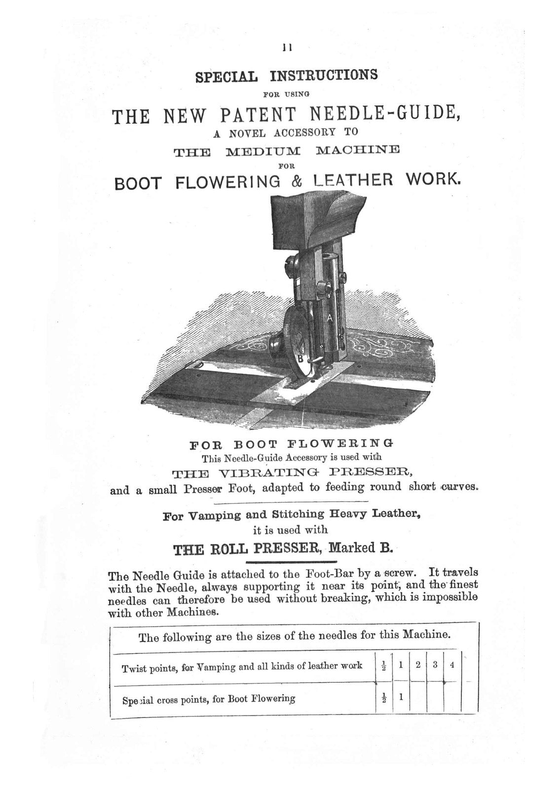 SINGER Medium Sewing Machine Directions For Using Manual - WIRE BOUND - COVERS