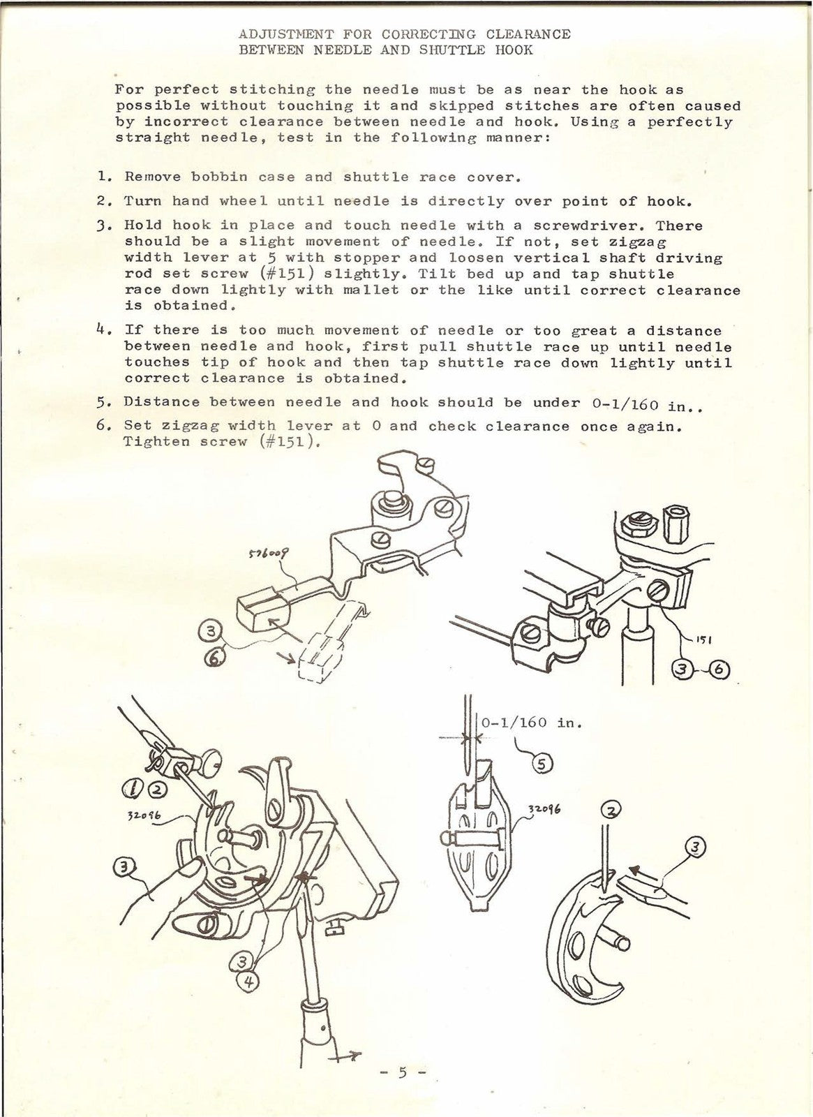 NEW HOME 444 445 Sewing Machine Servicing Manual - WIRE BOUND - TOUGH COVERS