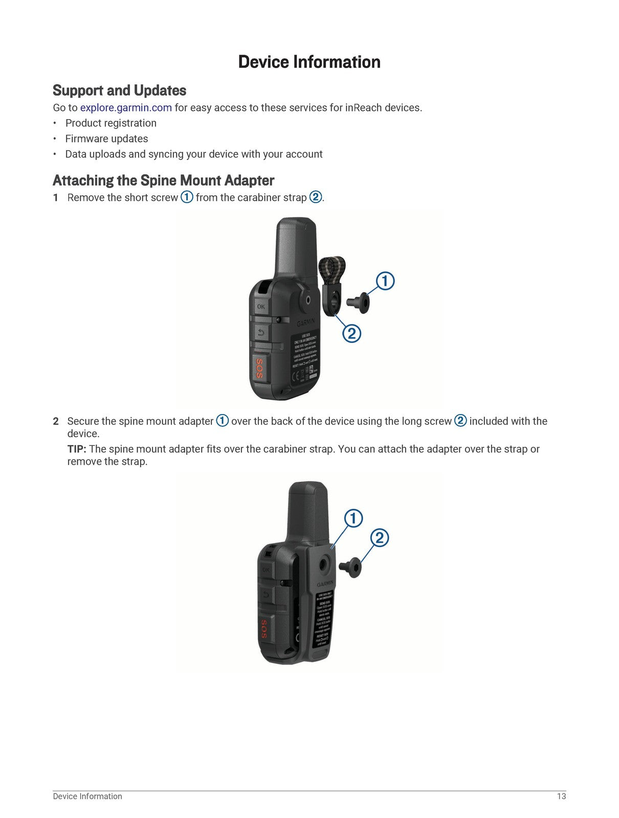 GARMIN inReach Mini Owners Manual - STEEL WIRE BOUND - PROTECTIVE COVERS