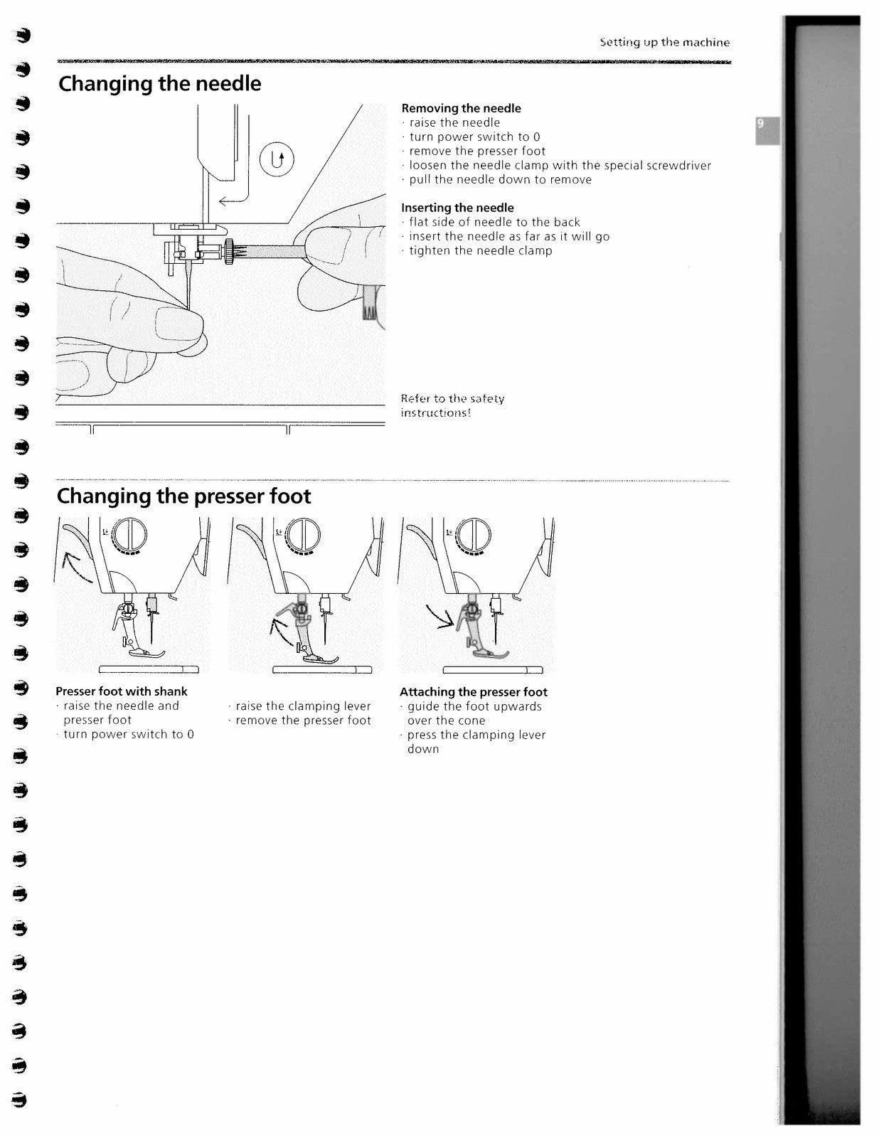 BERNINA Activa 130 140 Instruction Manual  Sewing Manual - WIRE BOUND - COVERS