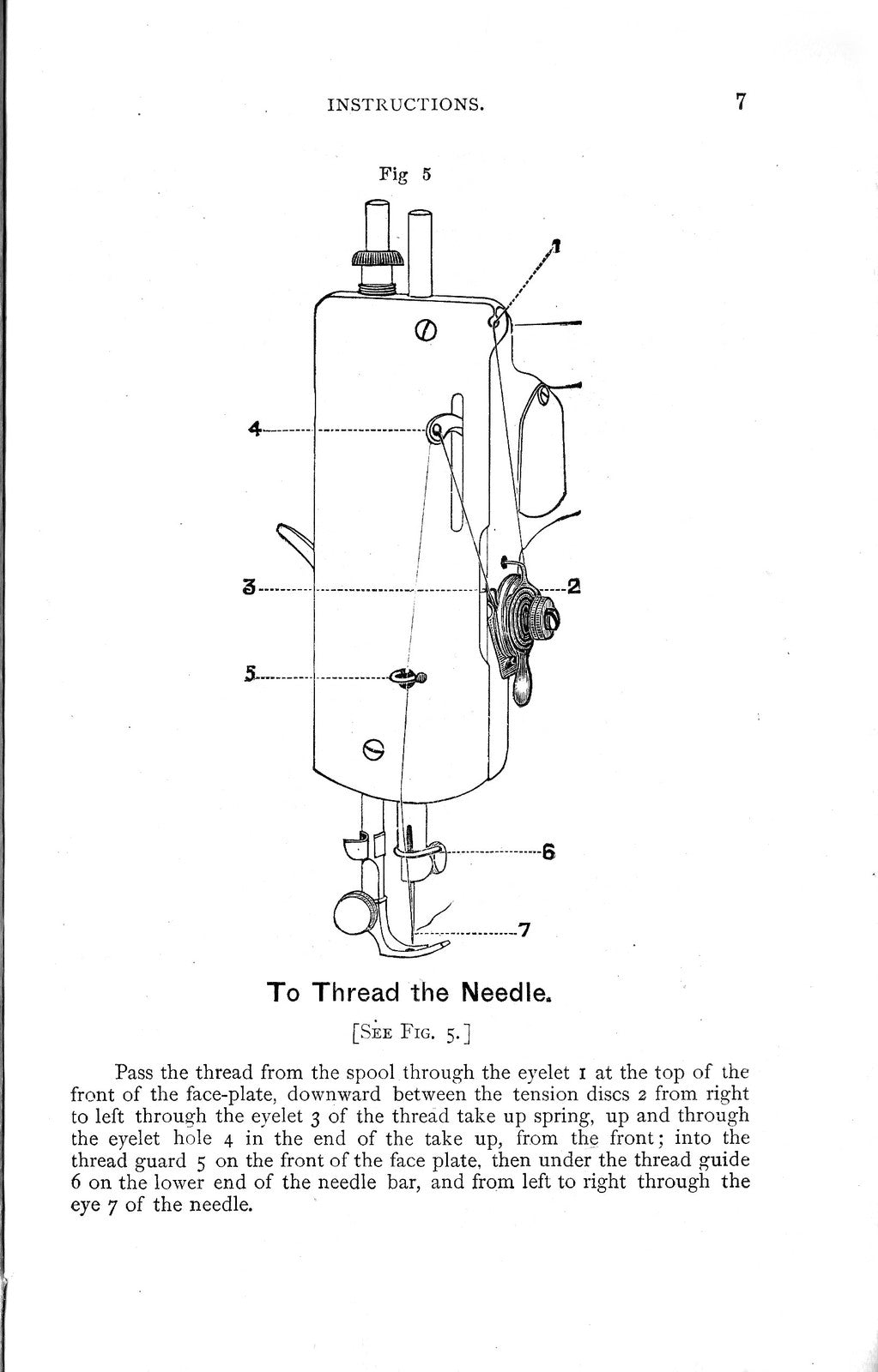 SINGER 27-2 Sewing Machine Instructions Manual 1894 - WIRE BOUND - TOUGH COVERS