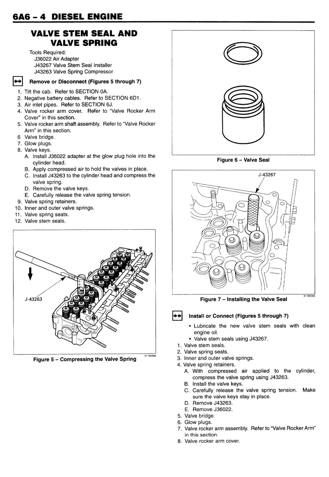 ISUZU 6HK1-TC Engine FSR FTR FVR FRR WT5500 Service Manual 1998-2001 - BOUND