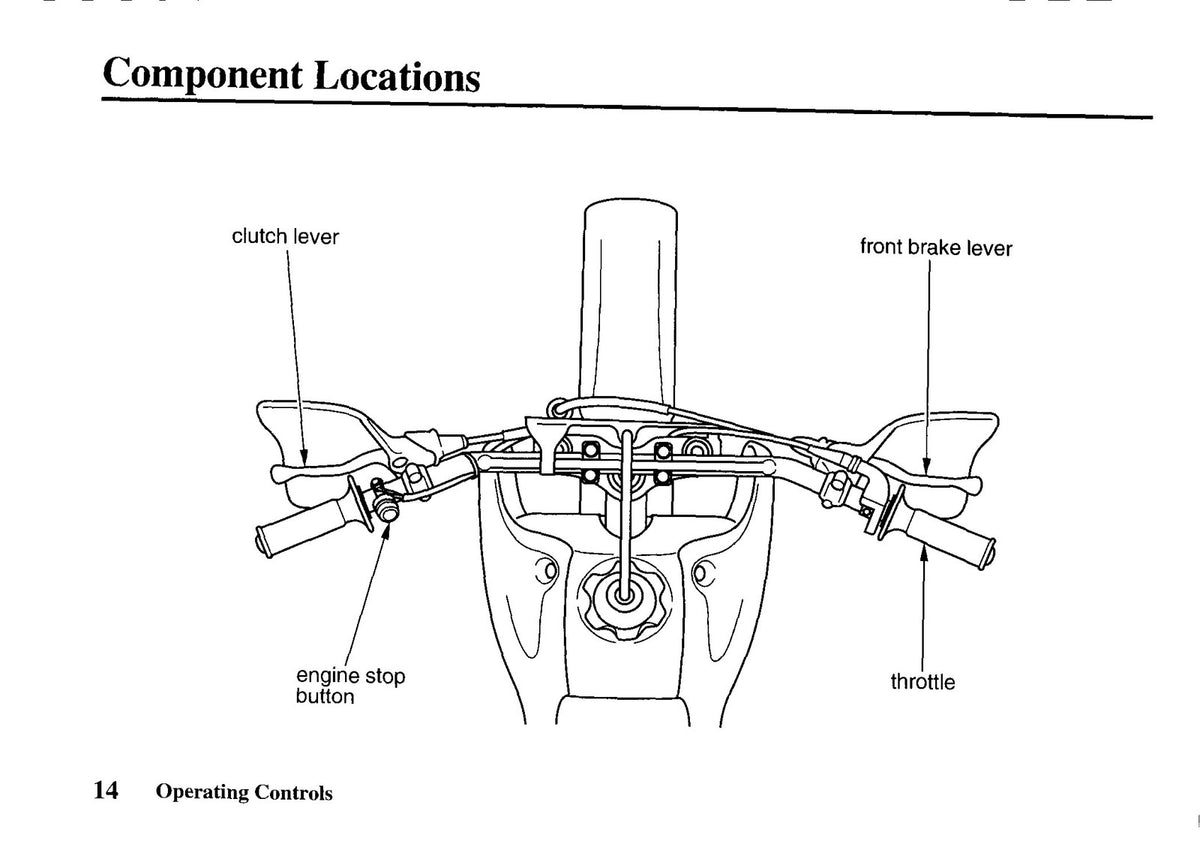 HONDA XR80R Owners Manual 2003 - STEEL WIRE BOUND - PROTECTIVE COVERS