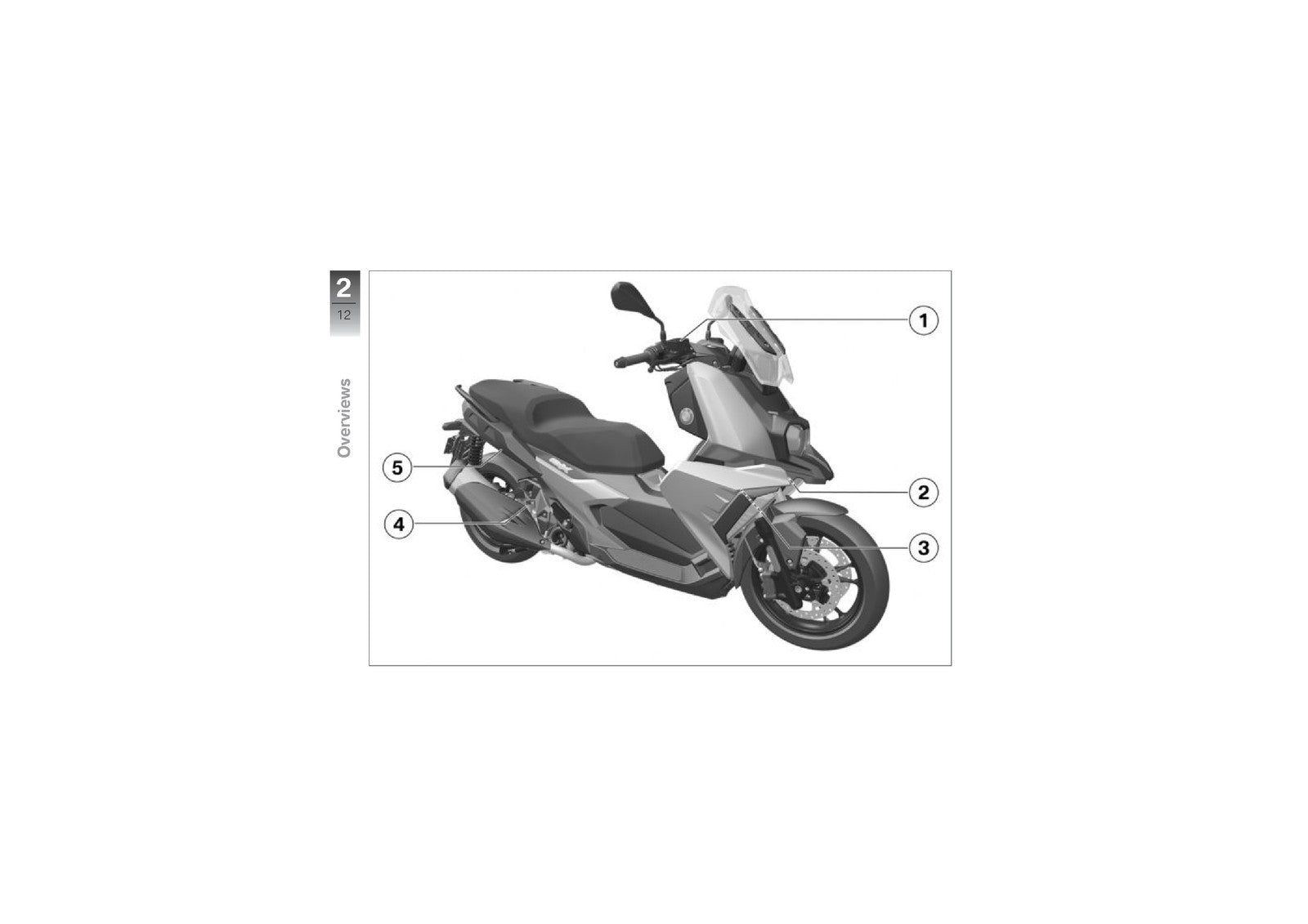BMW C400X Scooter Owners Manual 2018 - STEEL WIRE BOUND - PROTECTIVE COVERS